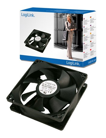 Logilink PC Case Cooler Fan 8X8 Black