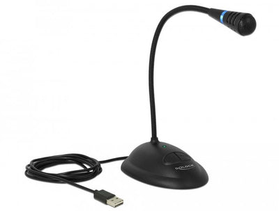 Delock Microphone USB With Stand And Button Encendido / Apagado + Silencio. — image 1