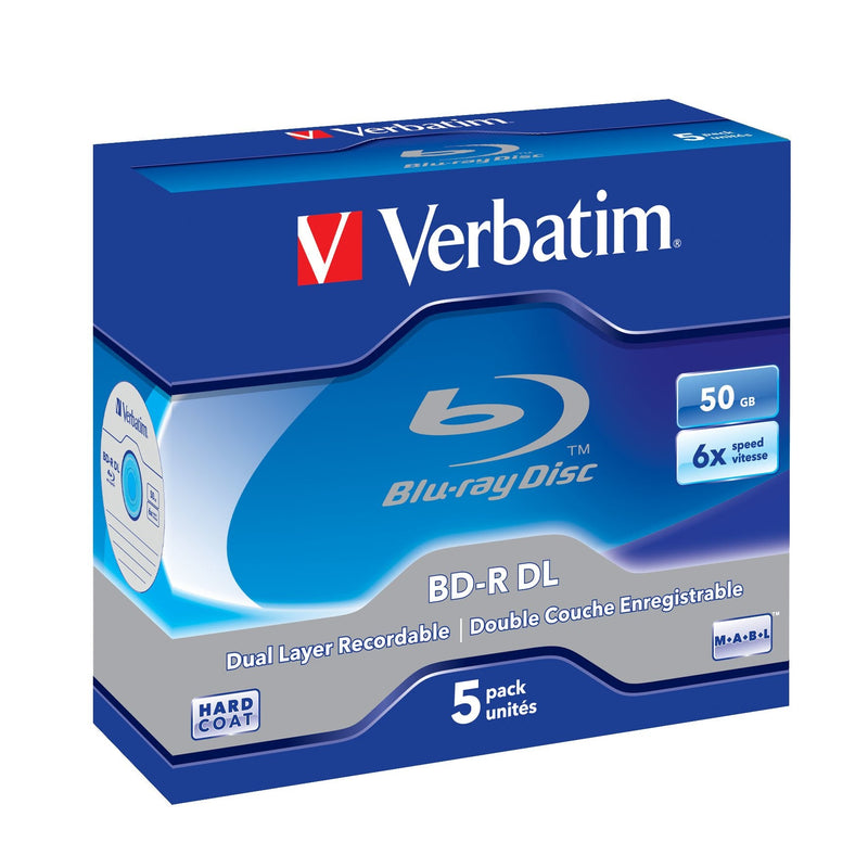 Verbatim 43748 Drive Blu-ray Bd-r 50GB 5 Pieces