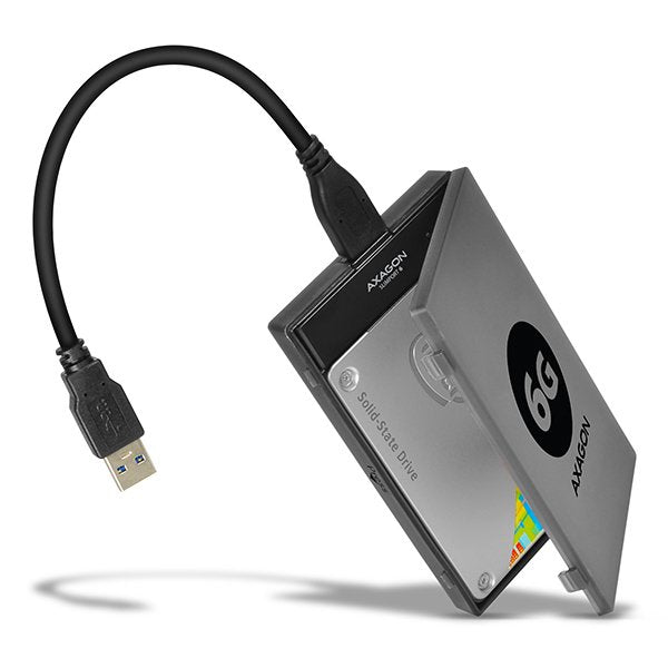 Axagon ADSA-1S6, USB 3.0 - SATA 6G Uasp HDD/SSD Adaptér Vc. 2.5 Pouzdra