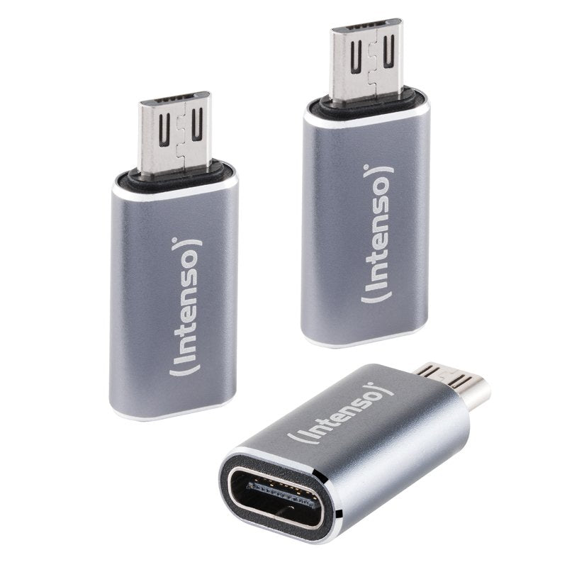 Intenso 3-PACK USB Adapter USB-C - Usb-micro C480M Aluminiu