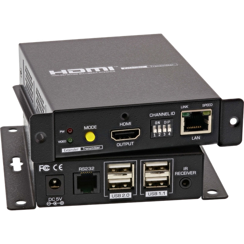 Inline Extensor HDMI USB KVM Sobre Ip, 4K Up To 100M