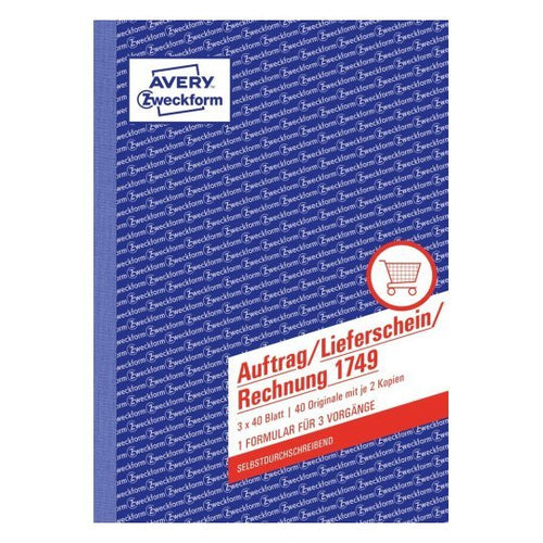 Avery Zweckform Formular Bestellung/Entrega/Rechnung - 40 Hoja - A5 (148 X 210MM) — image 1