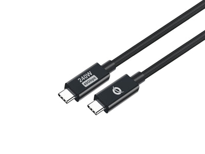 Conceptronic USB Cable -c Male a USB-C Male 2M USB4.0 Gen 3 240W 48V 5A 40Gbps E-mark — image 1