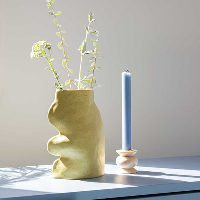 Fluxo Ceramic Vase Large - Pistachio