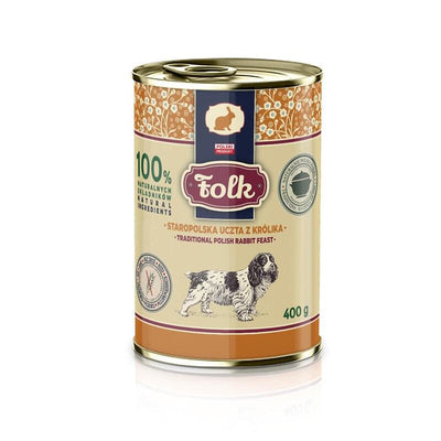 Folk Comida Húmeda Perros Tradicional Polaca Conejos - 400G — image 1