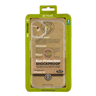 Muvit Case Shockproof 2M Apple Iphone 16 Transparent — image 1