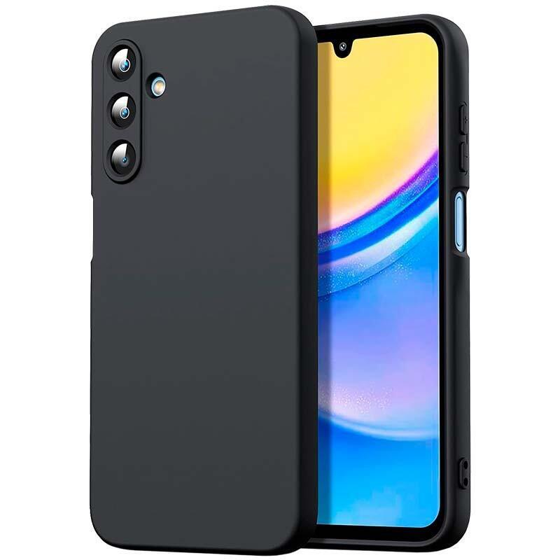 Case Soft Samsung Galaxy A15 4G / A15 5G Square Liquid Premium Black