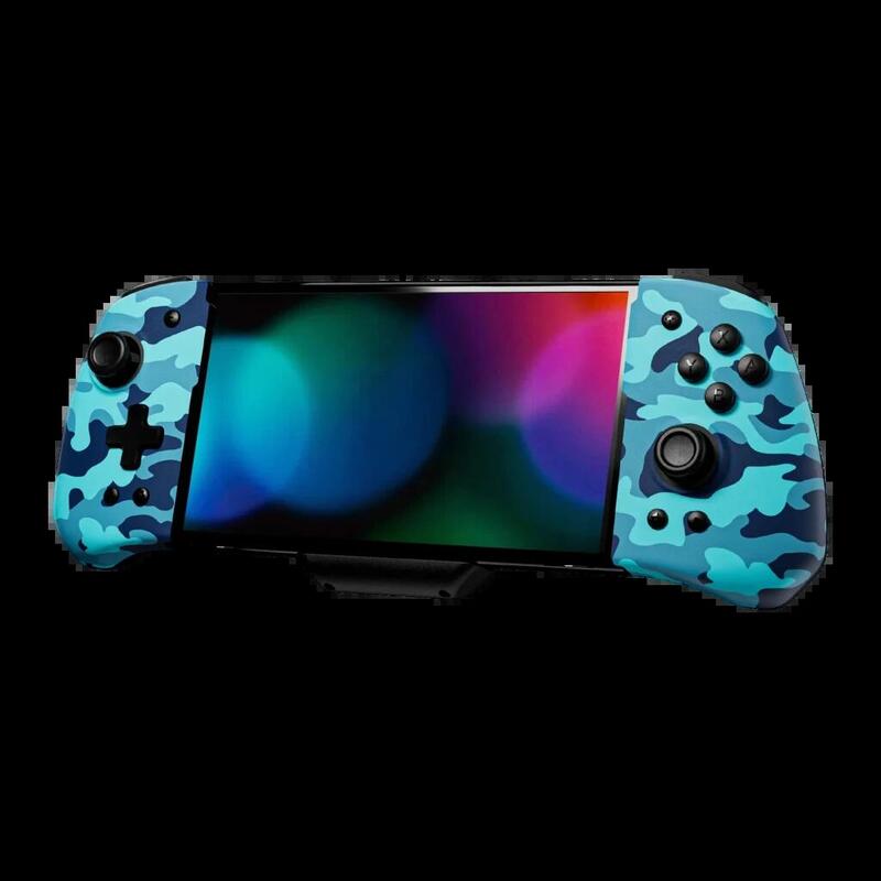 Funlab Luminpad Wireless Gripcon Camuflaje Blue Switch/Switch OLED Buttons Programables Controller Wireless
