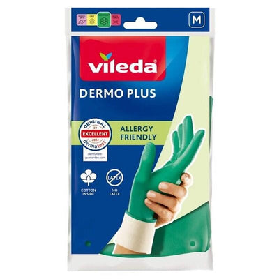 Vileda Gloves Dermo Plus «m» Green Algodón, Nitrilo — image 1