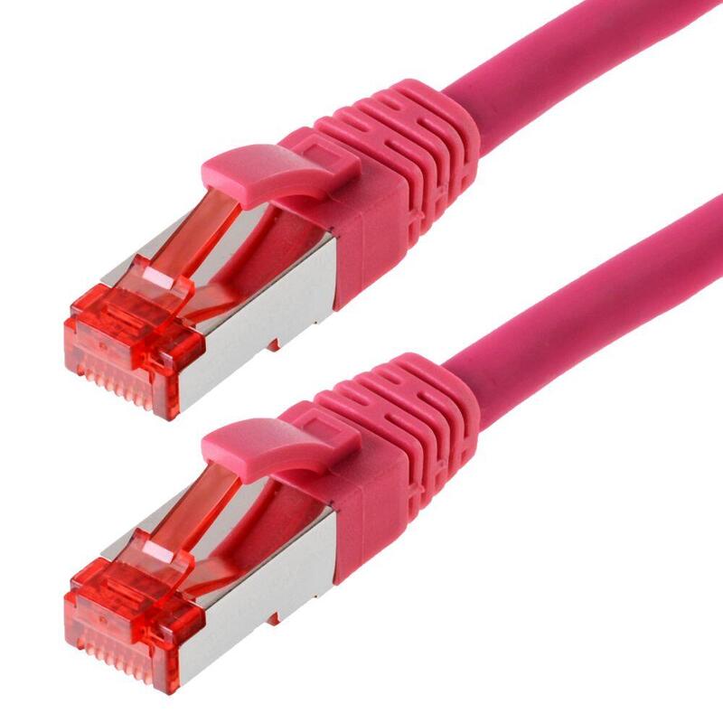 Helos Network Cable S/FTP CAT.6 Magenta 1,5M