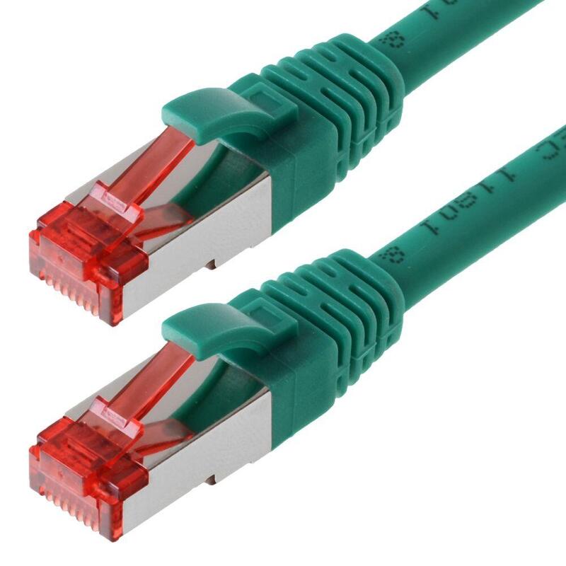 Helos Network Cable S/FTP CAT.6 Green 2,0M