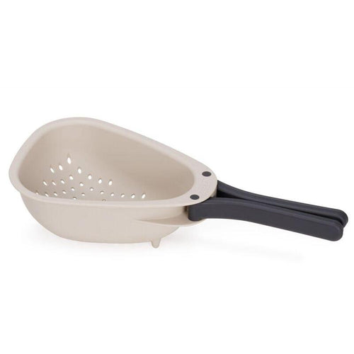 Joseph Droplet Mini White Colander With Folding Handle — image 1