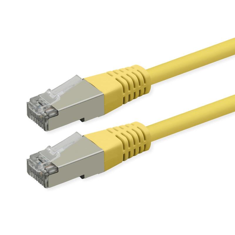 Roline Kab Network Cable CAT.6 Class Y PoE S FTP Pimf Amarillo 0,5M