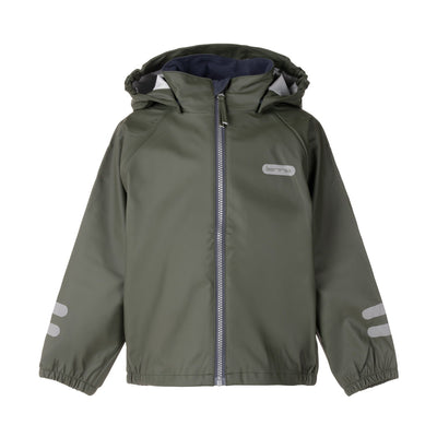 Kids’ Waterproof Rain Jacket – Green