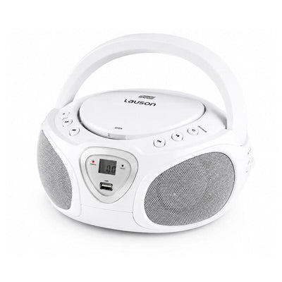 Lauson CP751 White Reproductor Radio Cd With Speakers Incorporados — image 1