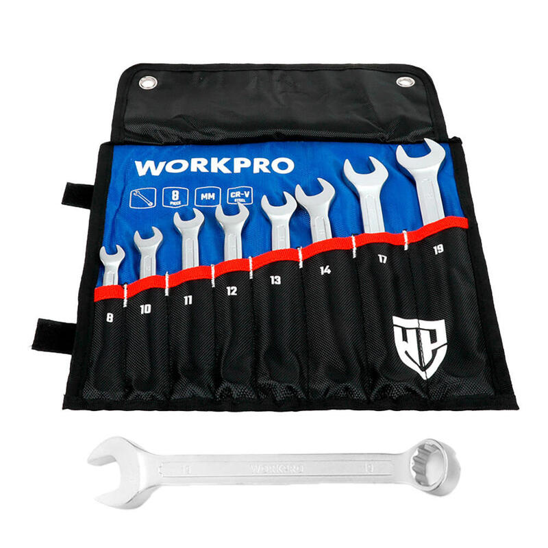 Key Combinada Cr-v, 8 - 19MM, Set 8 Pieces