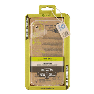 Muvit For Change Case Recycletek Compatible With Apple Iphone 15 Transparent — image 1