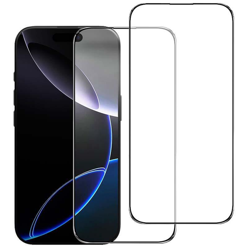 Pack X2 Protector Glass Tempered Iphone 16 Pro Max. 6.9 Full Screen 3D