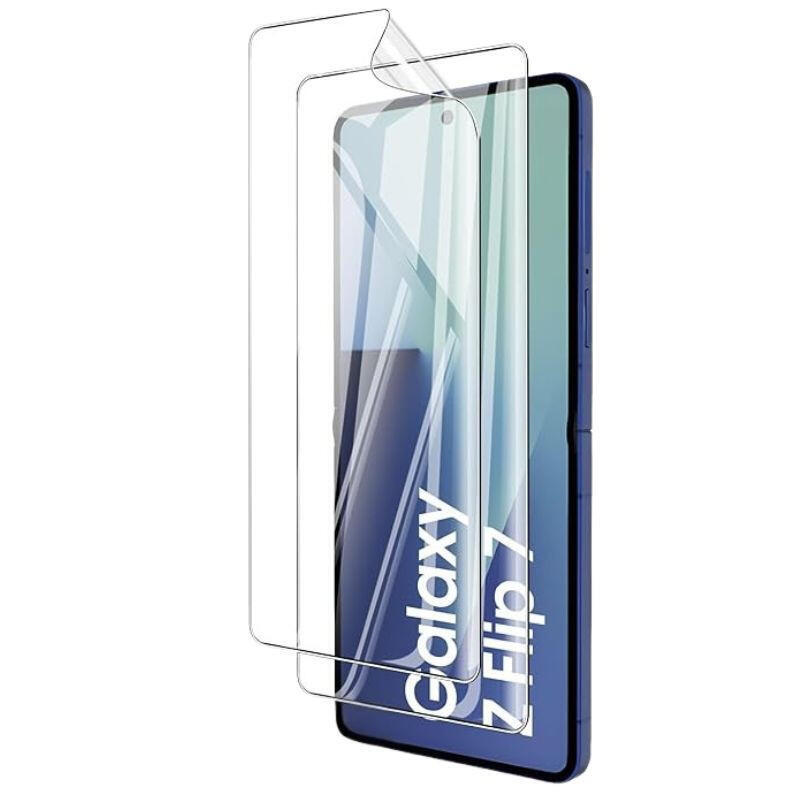 Pack X2 Protector Glass Tempered Samsung Galaxy Z FLIP7 Fe 5G Full Screen 3D