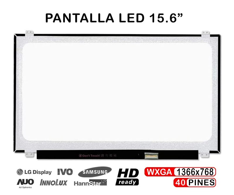 Screen LED 15.6 Laptop HP 15-R206NS 40 Pines
