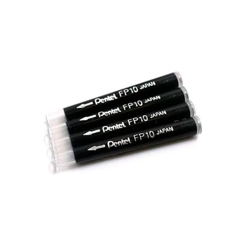 Pentel Spare Part Brush FP10 Pack 4 GFPK3 Black