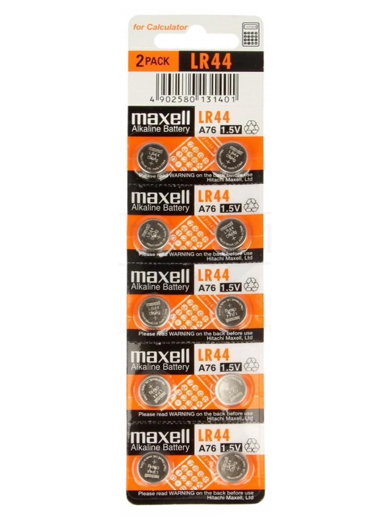 Maxell Battery Button Alcalina LR44 AG13 1,5V BLISTER*10