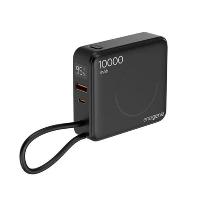 Gembird Power Bank 20W Fast Charging With Wireless Charger 10000MAH Black — image 1