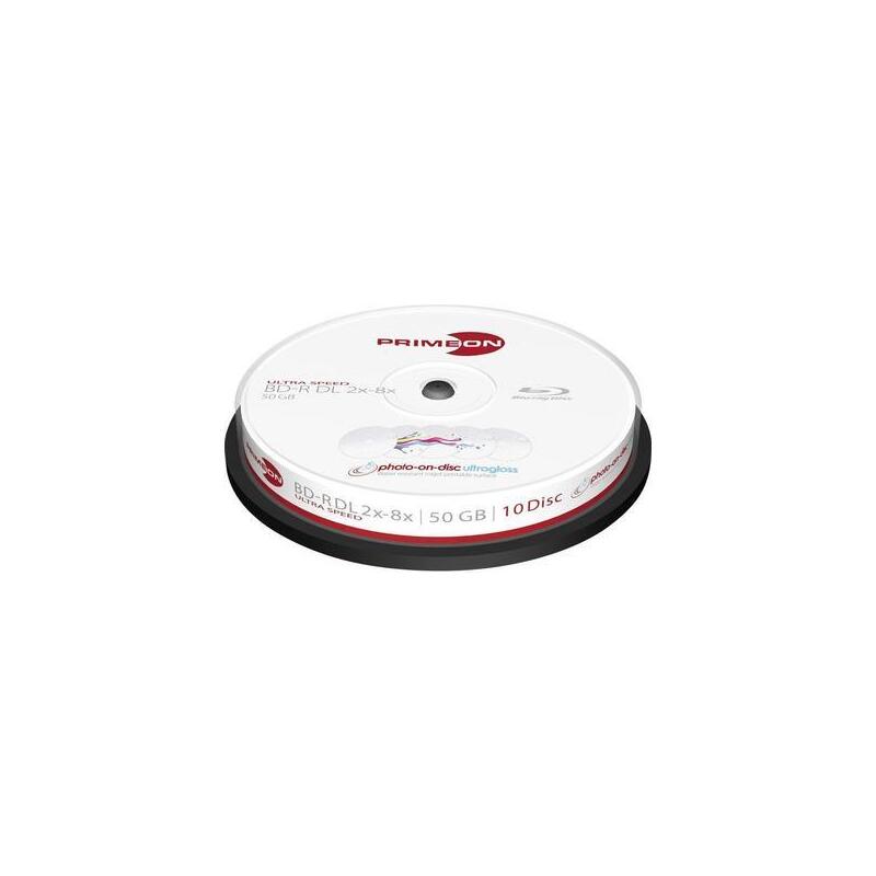 Primeon Bd-r Dl 50GB 2-8X, Ultra Speed, Bobina (10 Drives
