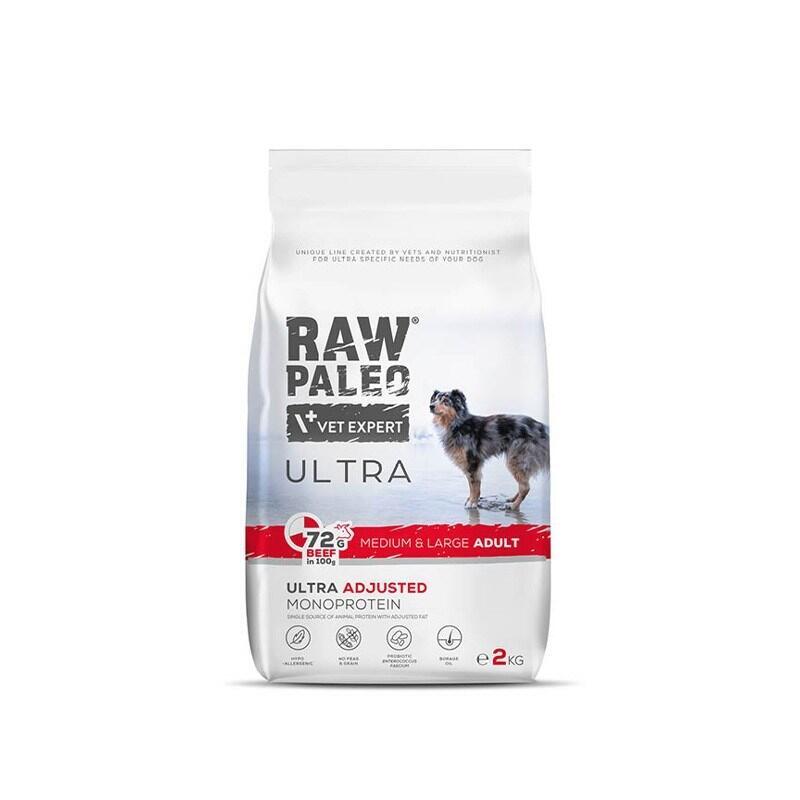 Raw Paleo Ultra Medium&large Adult Beef - Comida Seca Perros - 10KG