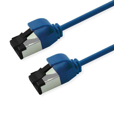Roline S FTP Network Cable KAT.8.1, Slim, PoE, Blue 1M — image 1
