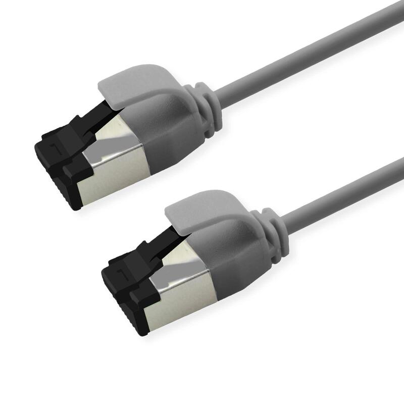 Roline S FTP Network Cable KAT.8.1, Slim, PoE, Grey 2M