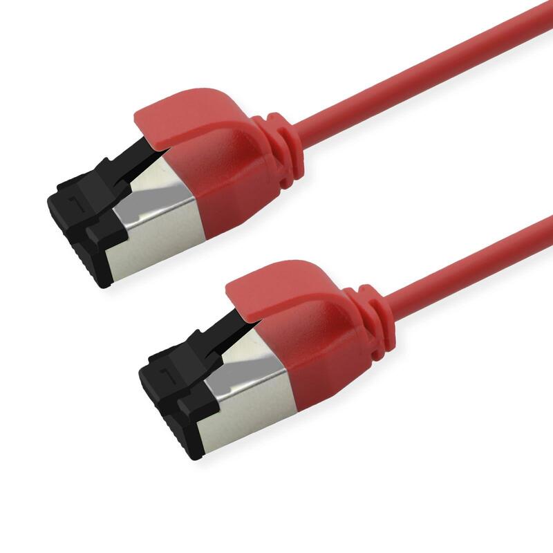Roline S FTP Network Cable KAT.8.1, Slim, PoE, Red 3M