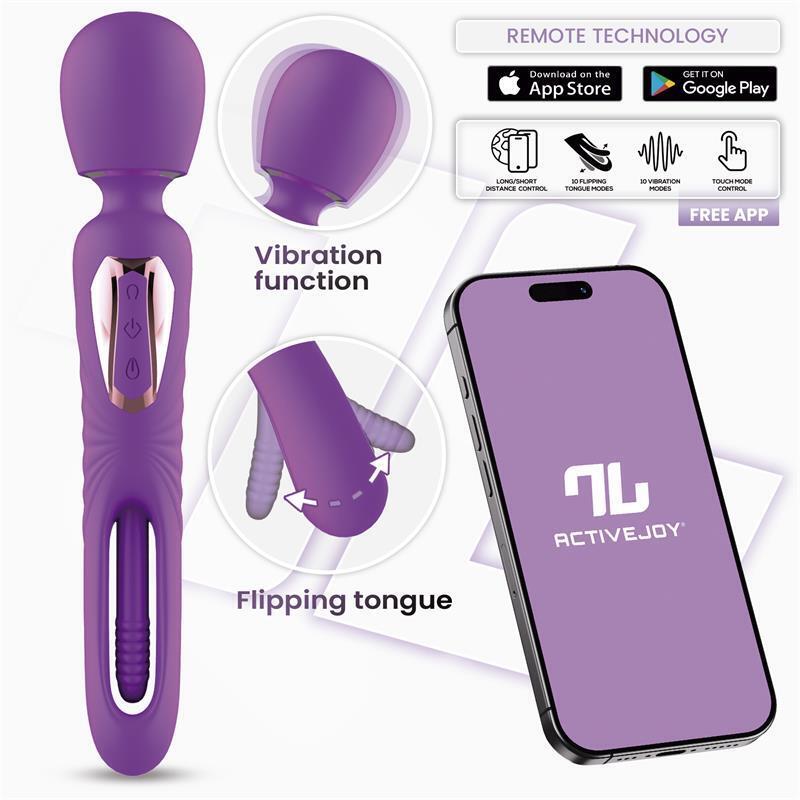 Salma Massager With Flipping Tongue And Vibración With App