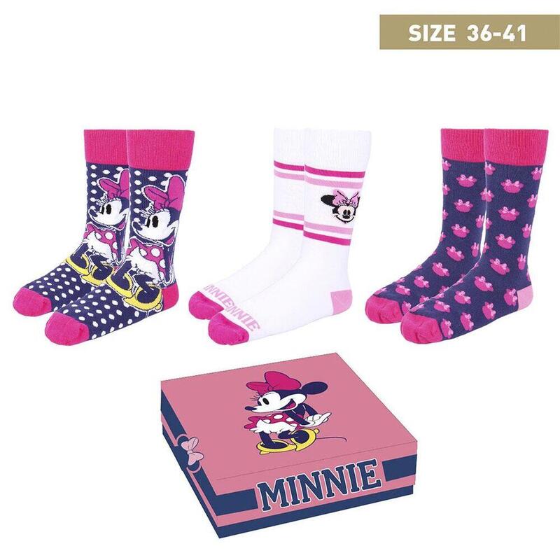 Set 3 Socks Minnie Disney