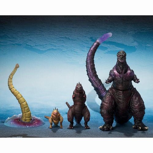 Set Figuras S.h. Monsterarts The Second Form & Third Form & Giant Unidentified Creature Godzilla — image 1