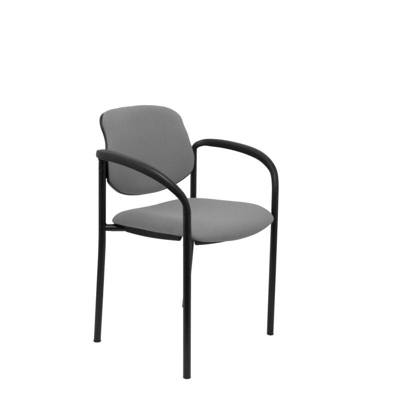 Chair Fixed Villalgordo Bali Grey Chasis Black With
