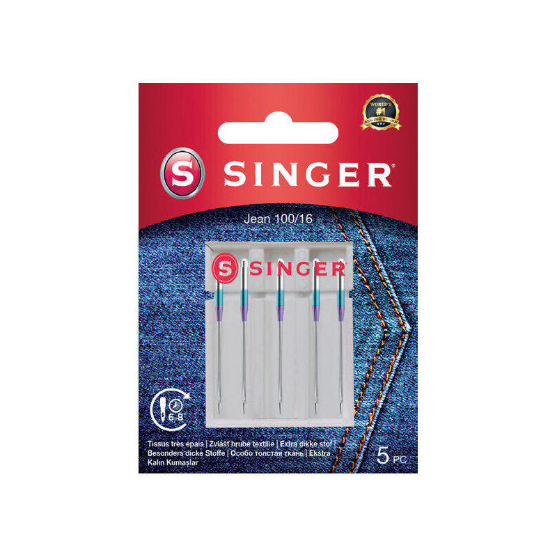 Singer Denim Needle 100 16 5PK