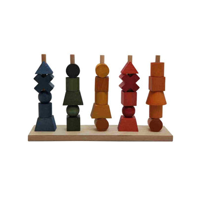 Wooden Fence Puzzle - Colorful